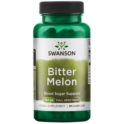 Swanson Bitter Melon 500 Mg 60 Capsules.