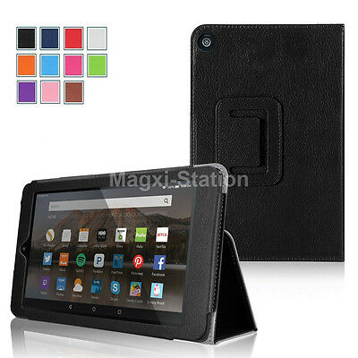 Folio Pu Leather Cover Stand Case For Amazon 2015/2017/2019 Kindle Fire 7 7inch